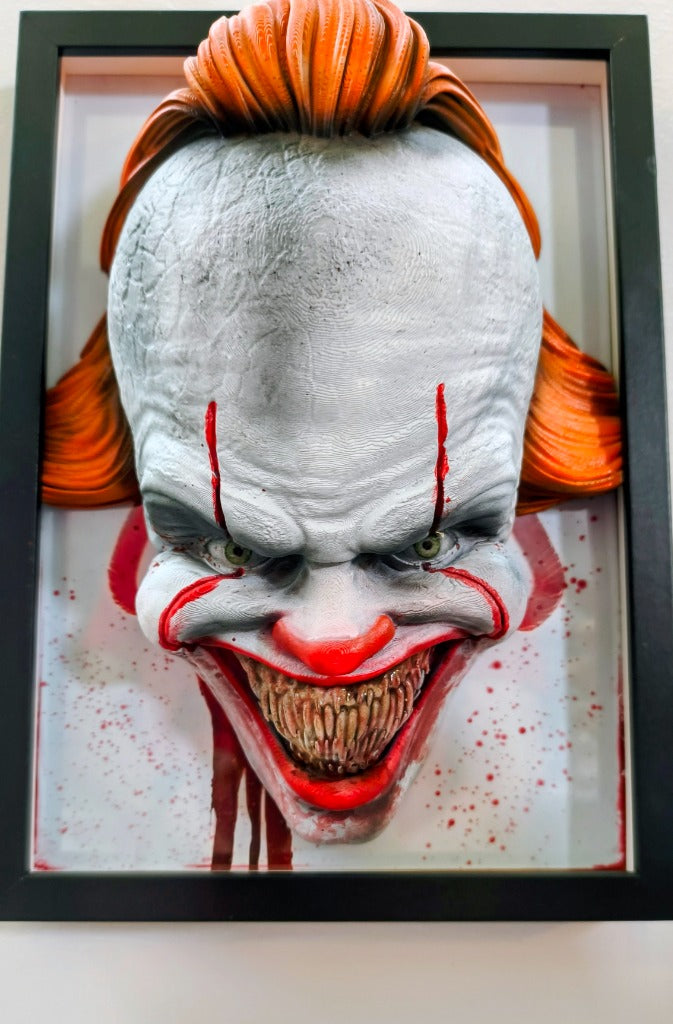 Nightmares in Frame - Pennywise (Modern) — Dettaglio in primo piano | The Frame Beyond