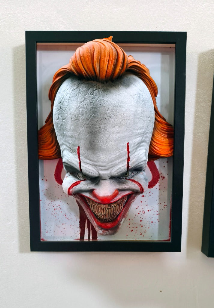 Nightmares in Frame - Pennywise (Modern) — Vista completa a parete | The Frame Beyond