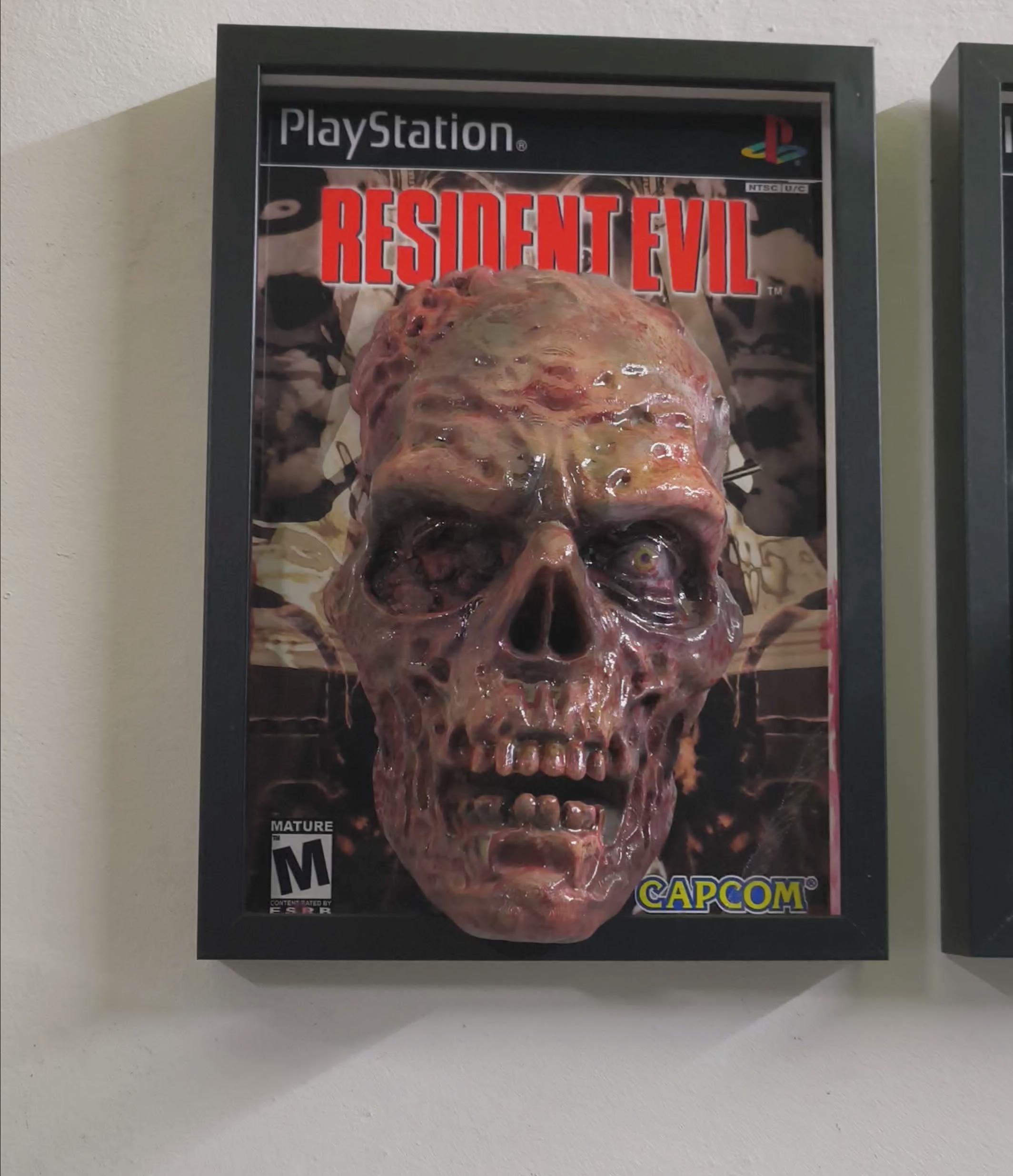 Resident Evil 3D Wall Art – First Zombie Handmade Frame | Framed Cults
