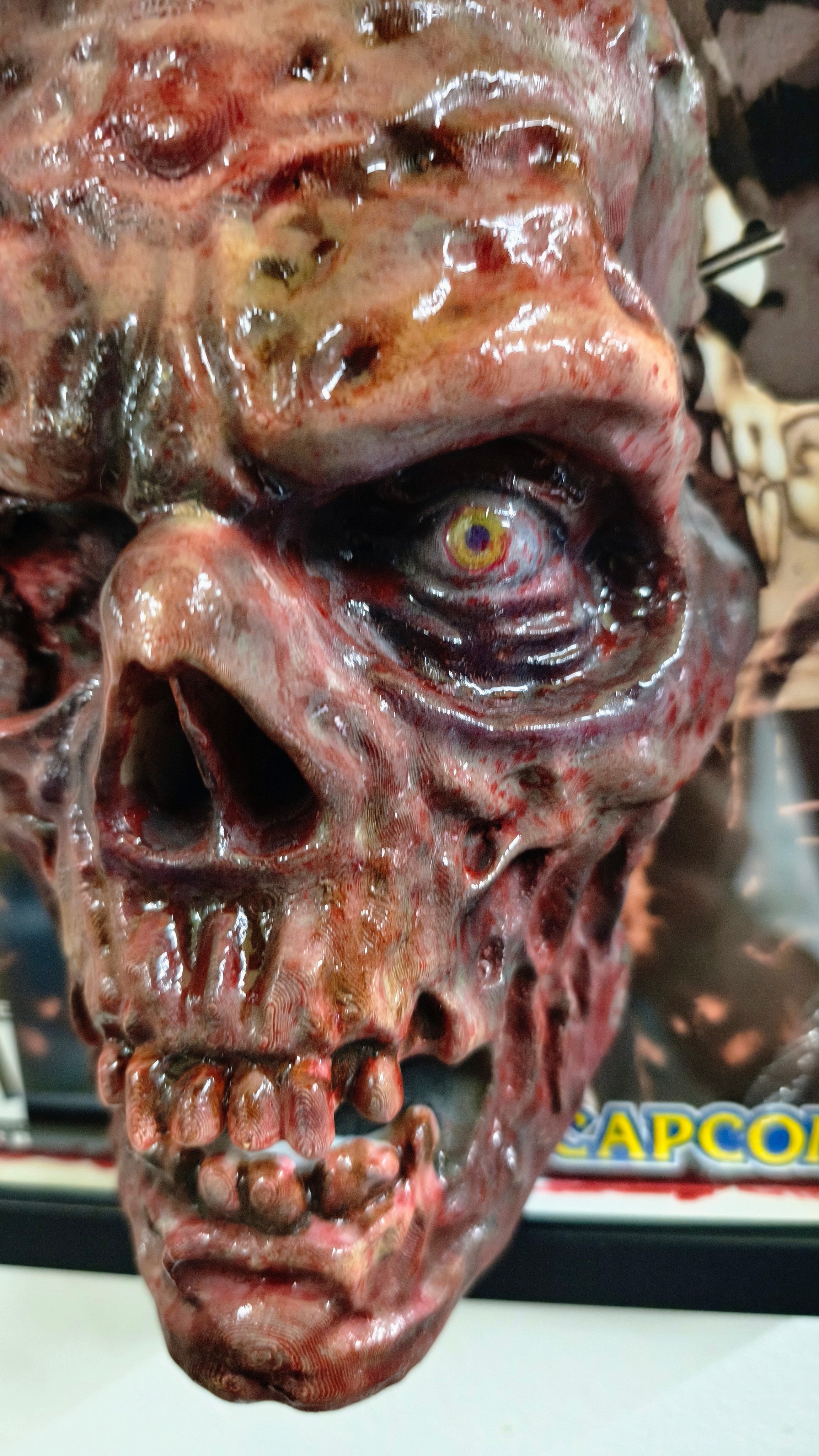 Resident Evil 3D Wall Art – First Zombie Handmade Frame | Framed Cults