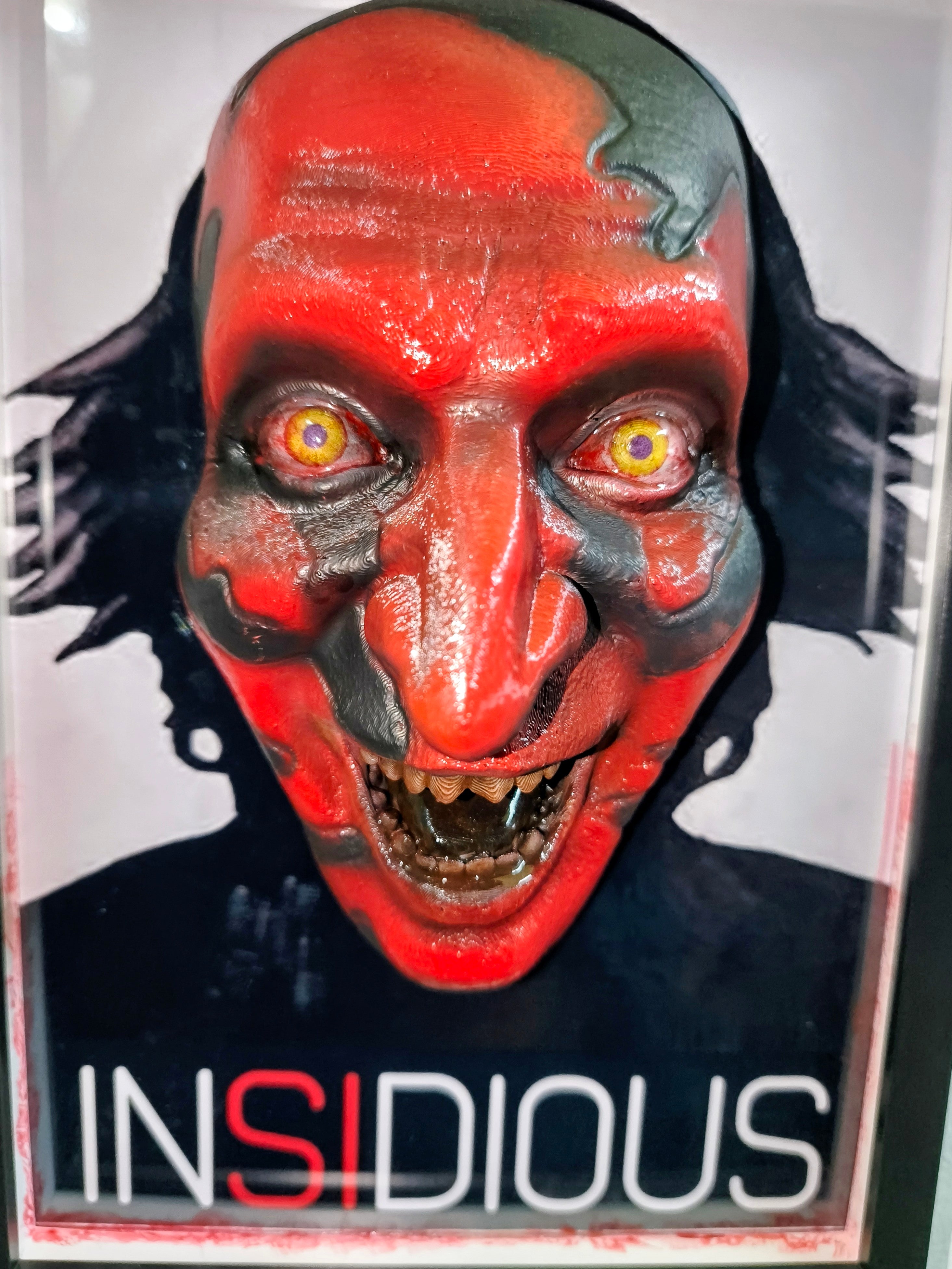 Insidious 3D Wall Art – Lipstick-Face Demon Handmade Frame | Nightmares in Frame