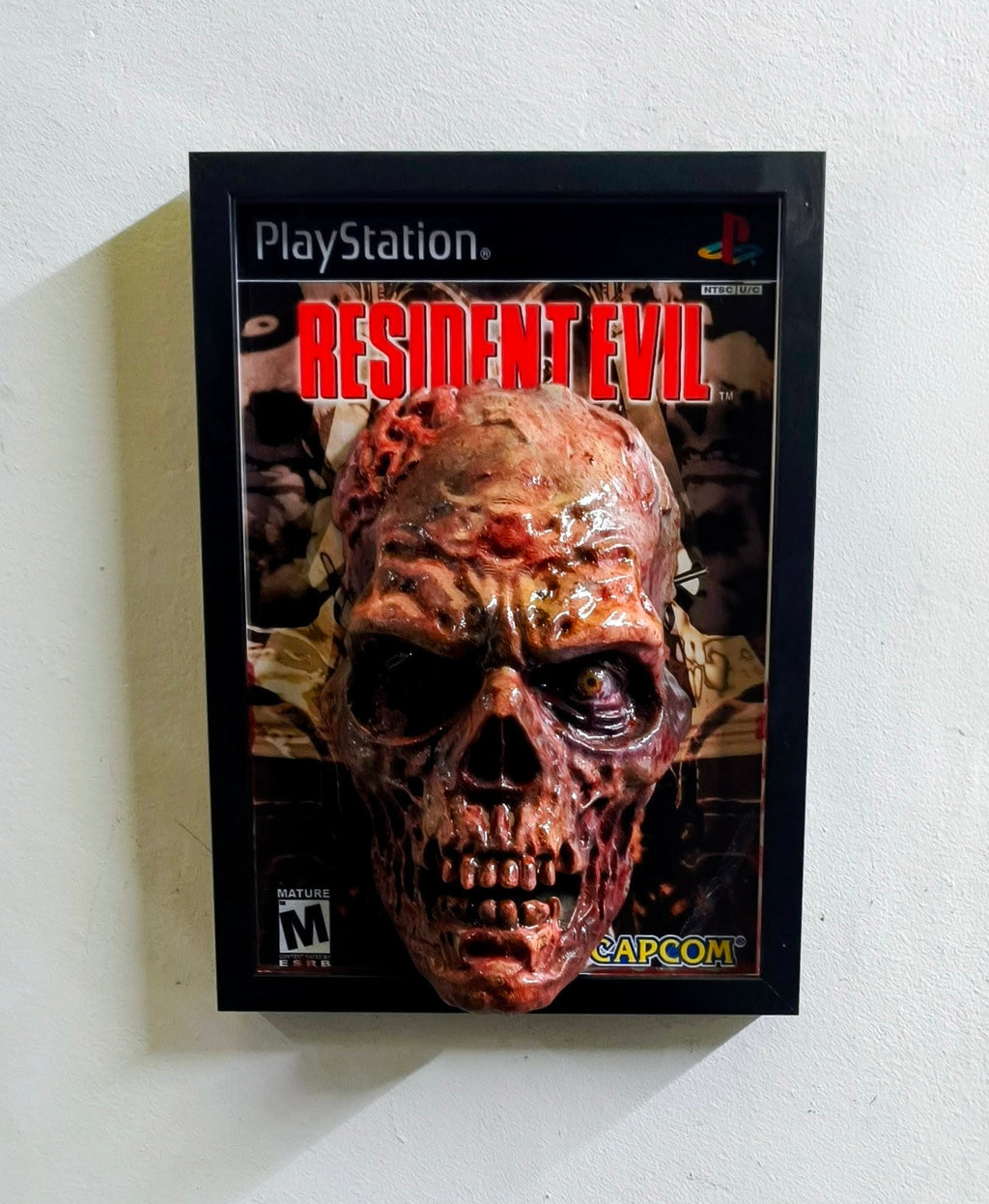 Resident Evil 3D Wall Art – First Zombie Handmade Frame | Framed Cults