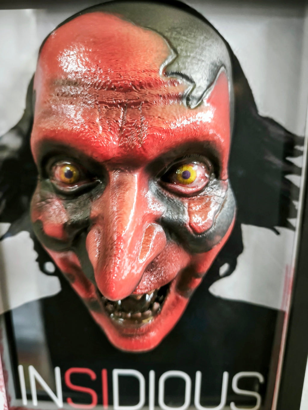 Insidious 3D Wall Art – Lipstick-Face Demon Handmade Frame | Nightmares in Frame