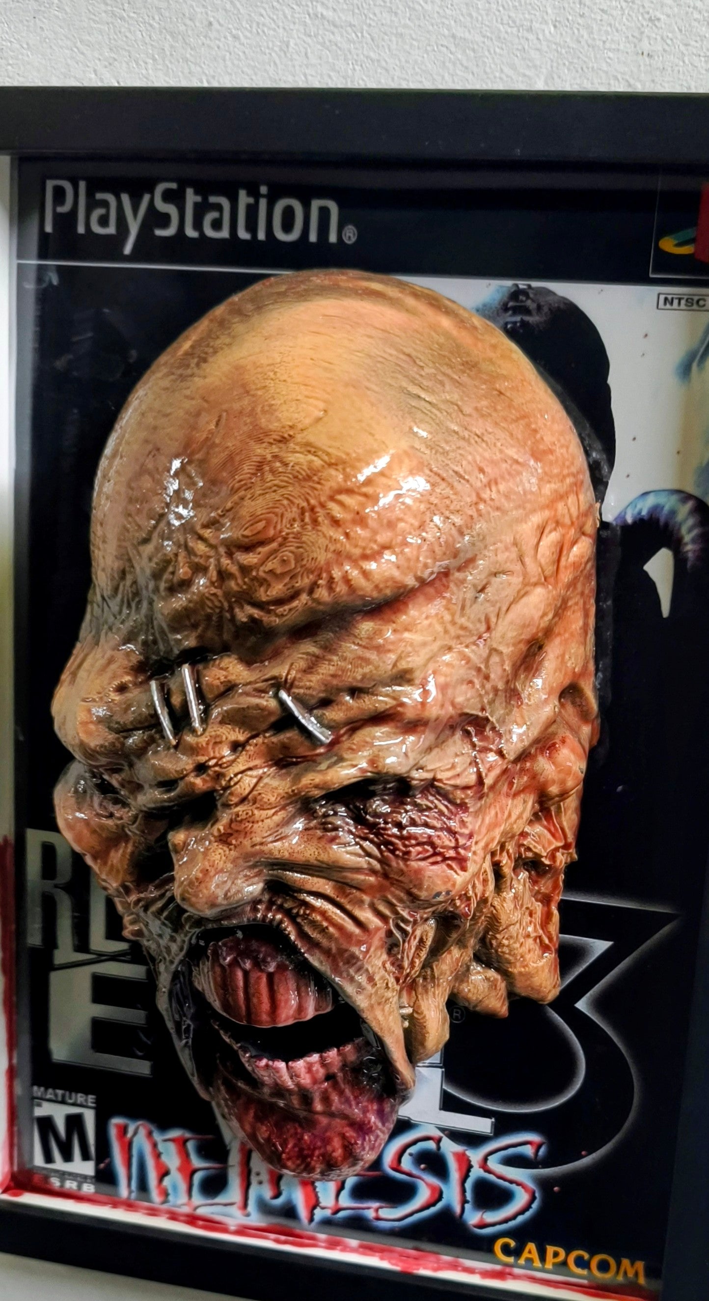 Resident Evil 3 3D Wall Art – Nemesis Handmade Frame | Framed Cults