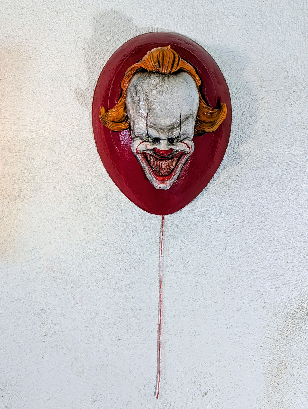 You’ll Float – Scultura da Parete ispirata a Pennywise | Palloncino Rosso Horror Artigianale