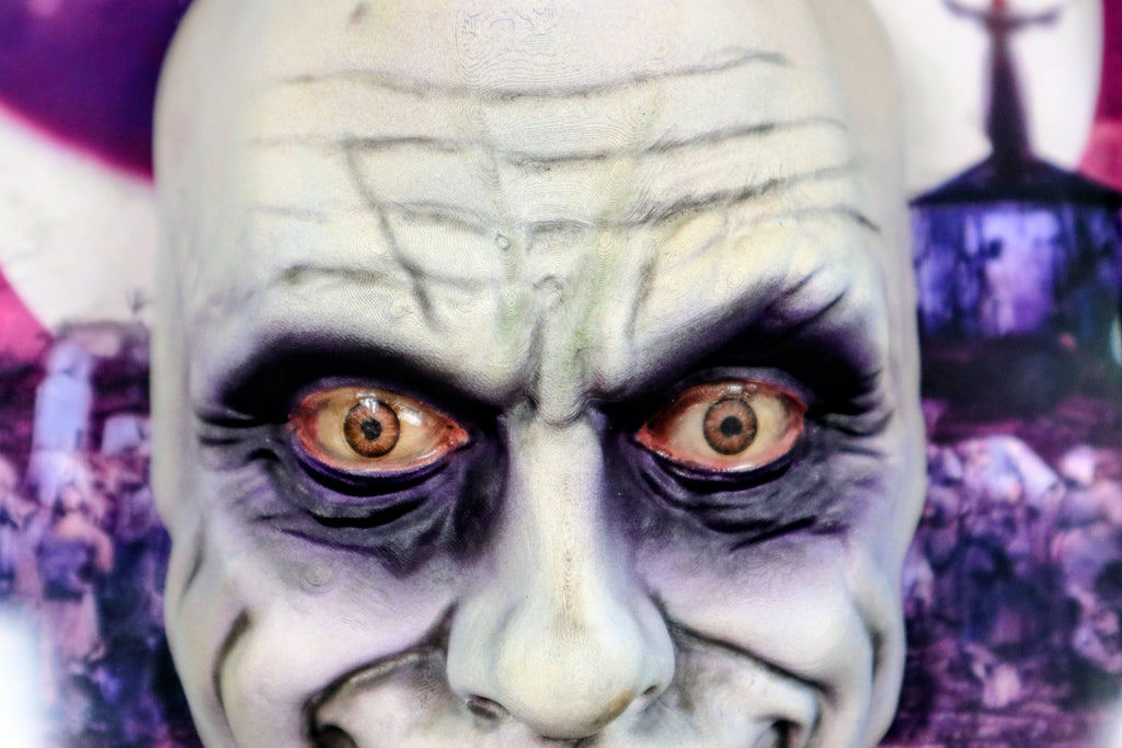 Cuadro 3D Zio Fester • Fan Art de La Familia Addams Horror – Escultura pintada a mano