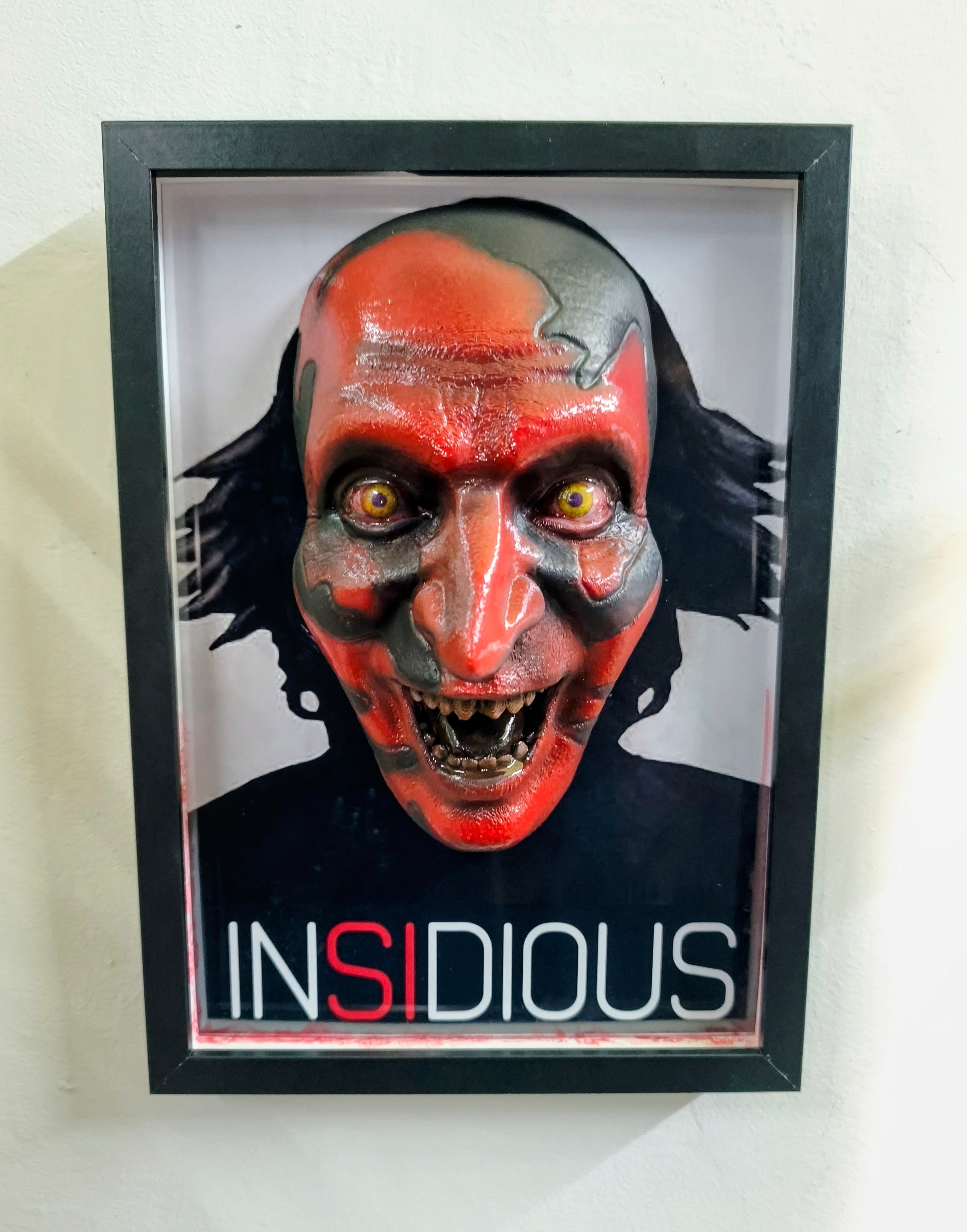 Insidious 3D Wall Art – Lipstick-Face Demon Handmade Frame | Nightmares in Frame