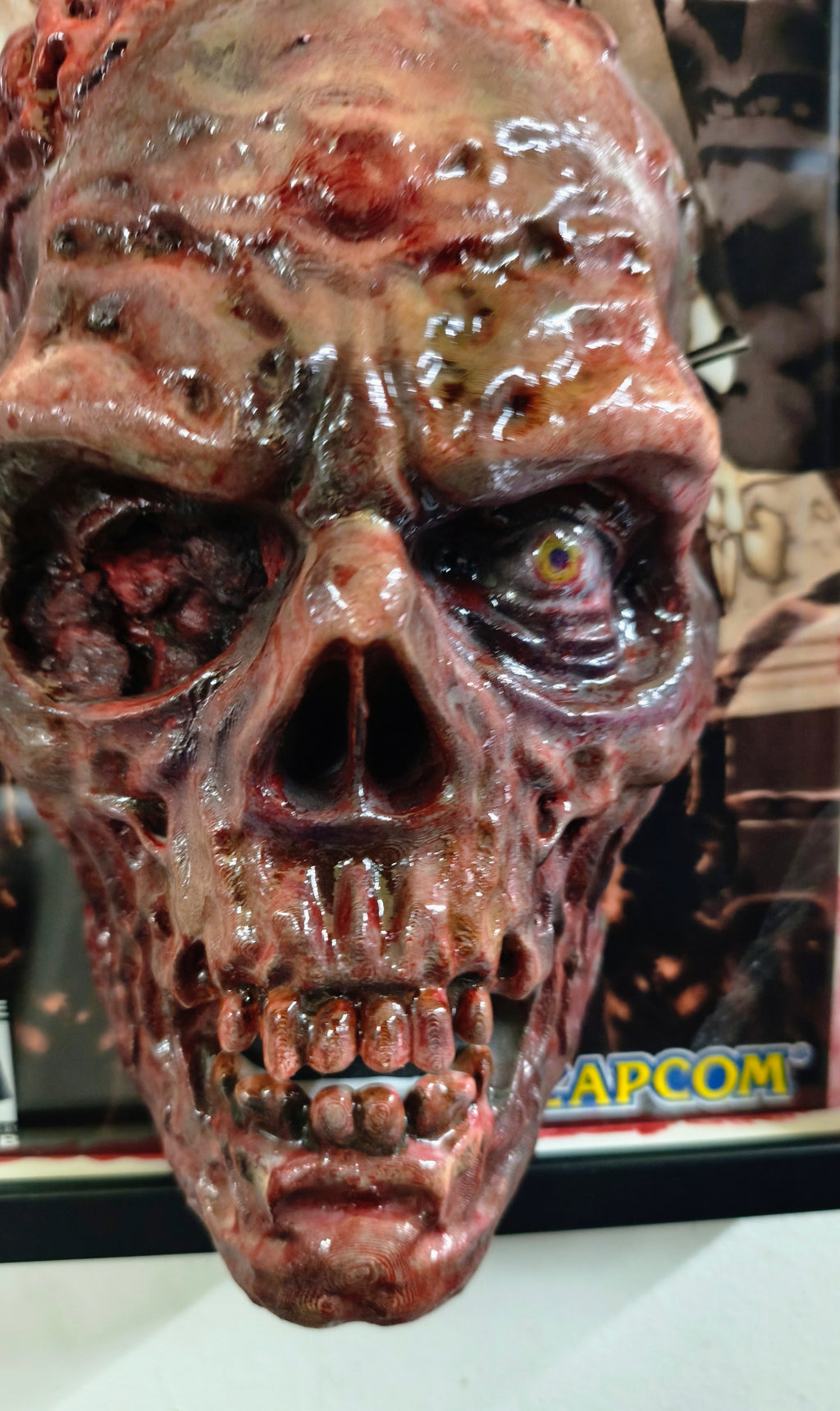 Resident Evil 3D Wall Art – First Zombie Handmade Frame | Framed Cults