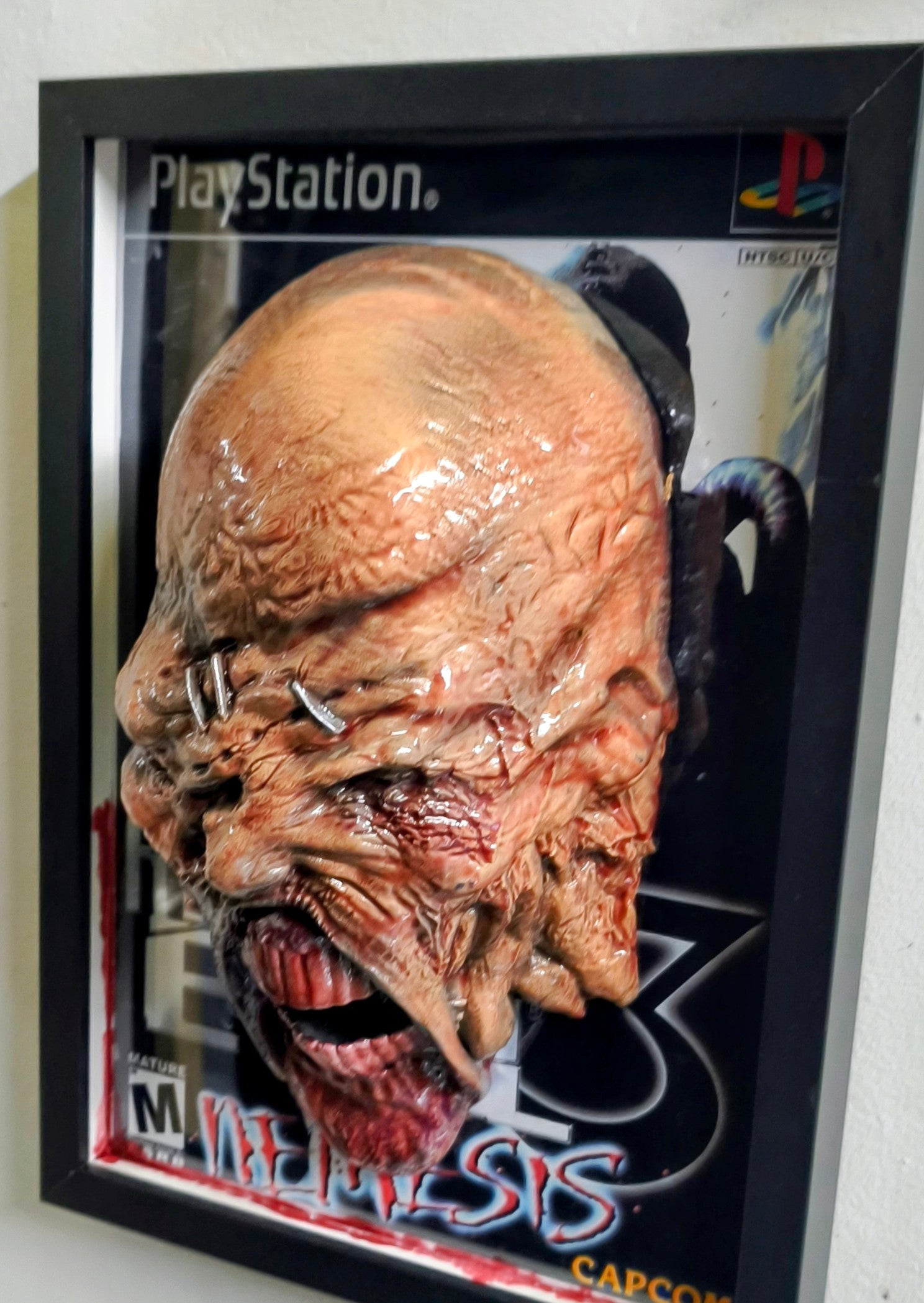 Resident Evil 3 3D Wall Art – Nemesis Handmade Frame | Framed Cults