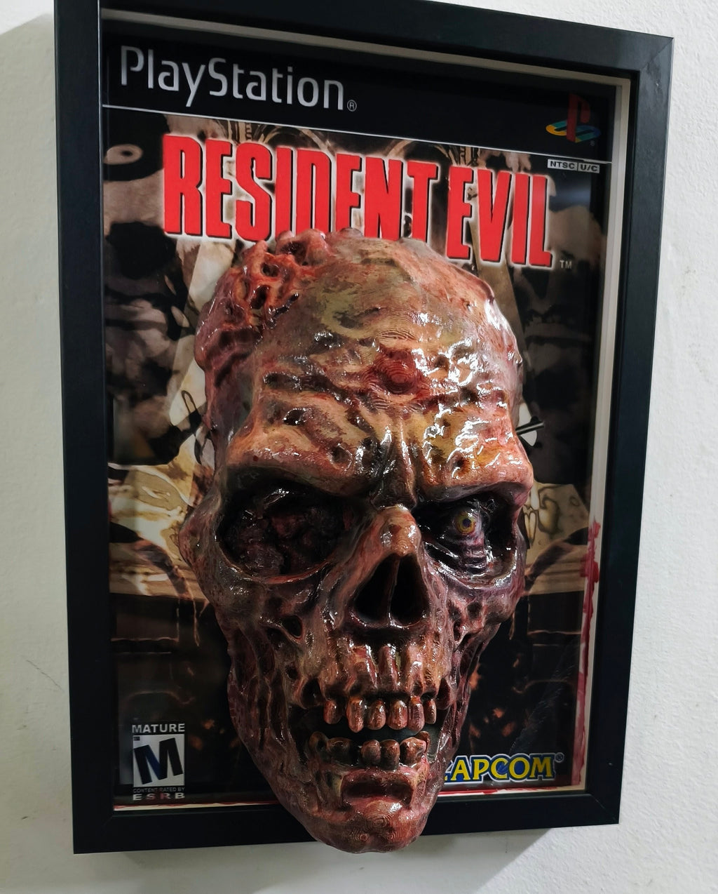 Resident Evil 3D Wall Art – First Zombie Handmade Frame | Framed Cults