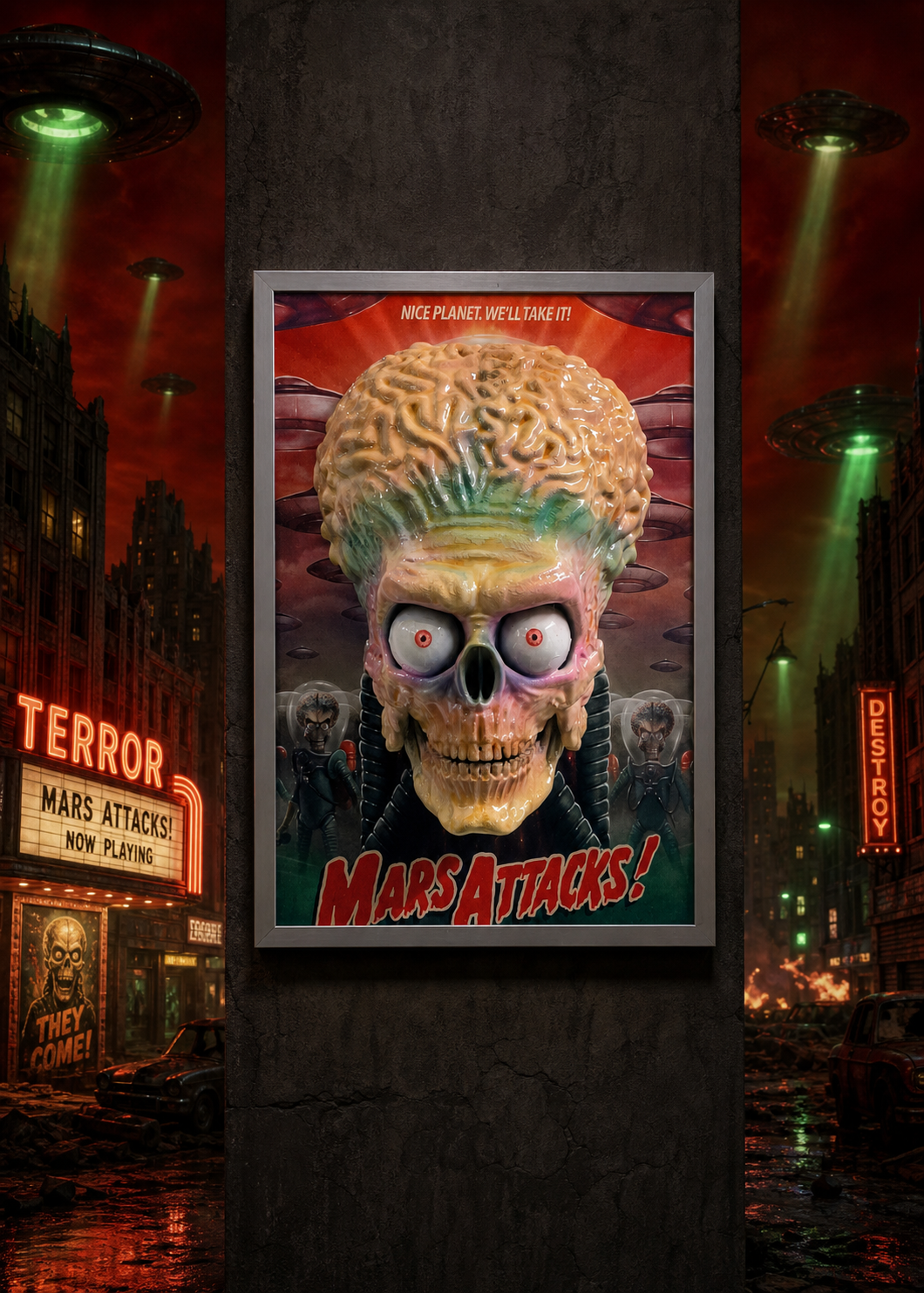 Framed Cults - Mars Attack Alien