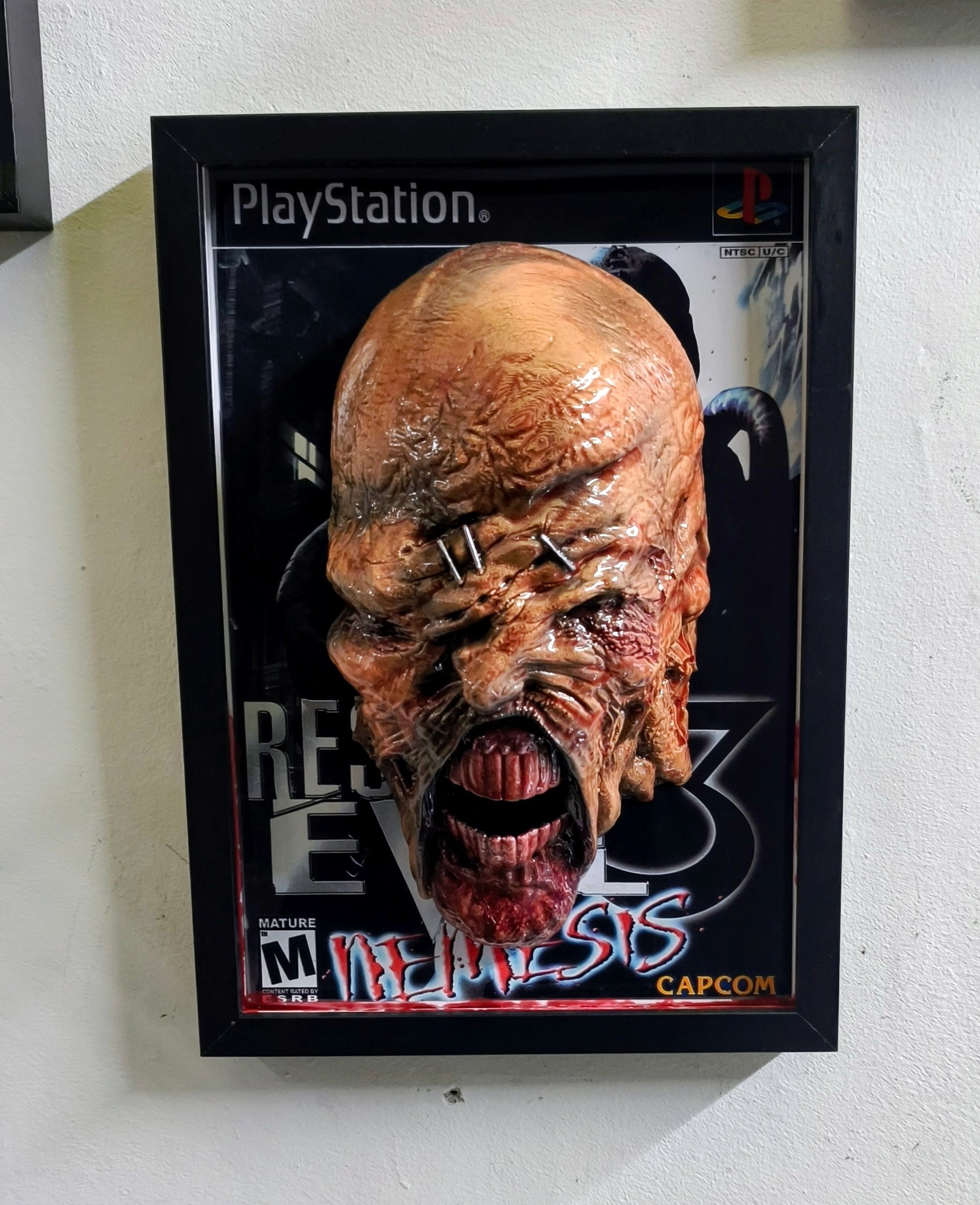 Resident Evil 3 3D Wall Art – Nemesis Handmade Frame | Framed Cults