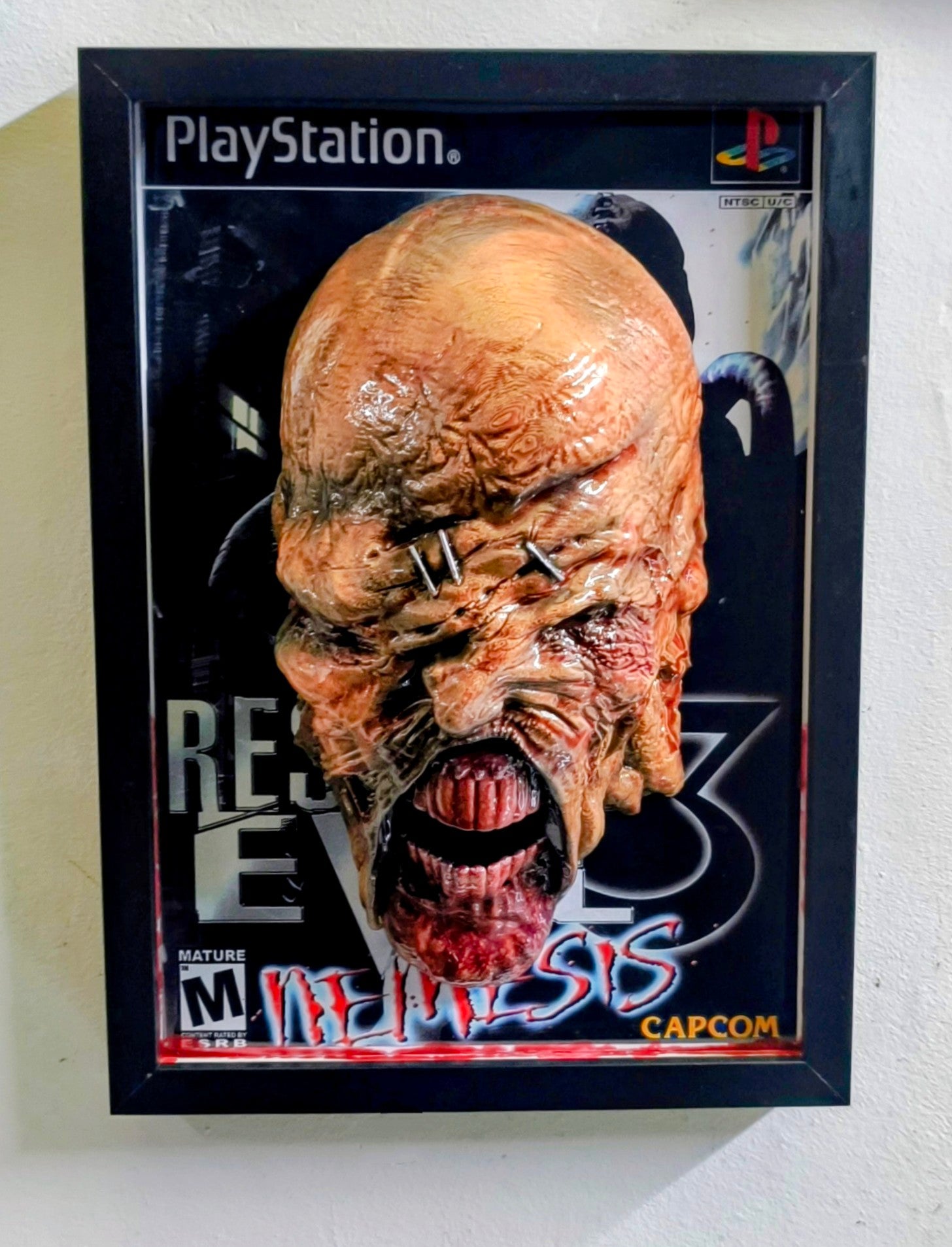 Resident Evil 3 3D Wall Art – Nemesis Handmade Frame | Framed Cults