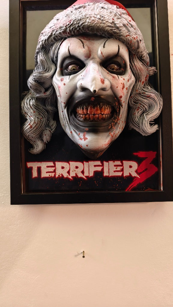 Nightmares in Frame - Art the Clown Terrifier 3 — Quadro 3D Vista frontale | The Frame Beyond