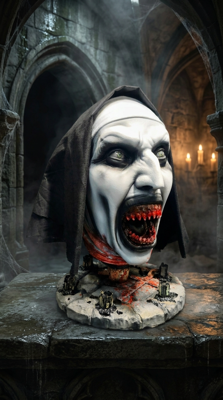 The Veiled Abbey Demon - 3D wall art detail 16