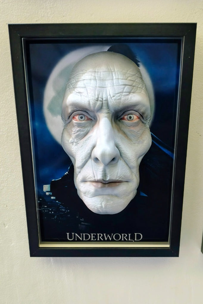 Nightmares in Frame - Viktor (Underworld) — Quadro 3D Dettaglio primo piano occhi azzurro ghiaccio | The Frame Beyond